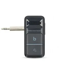Nedis BTRC3024BK Adapter Bluetooth-Empfänger zu Bluetooth-Empfänger, Bluetooth, USB-C, Klinke, Freisprecheinrichtung, flexibel nutzen schwarz