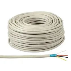 S-IMPULS Telefon-Verlegekabel J-Y(ST)Y, 4x2x0,6 mm2, 100 m, grau
