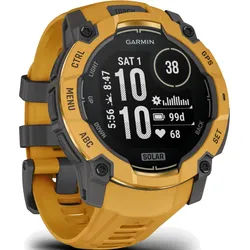 Garmin Instinct® 3 Instinct 3 – 50 mm, MIP Solar Grau/ Sunburst mit Silikon-Wechselarmband 26 mm - Limited Edition" 010-02935-02" - digital,schwarz,Grau / Sunburst - 50mm