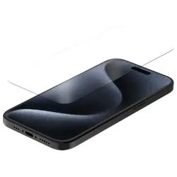 Quad Lock Displayschutzfolie - gehärtetes Glas - iPhone 15/15 Pro