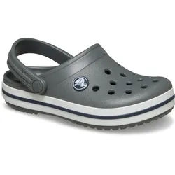 Crocs Crocband Clog Clog Sandale, Sommerschuh, Badeschuh mit Lüftungsöffnungen grau 24 EU