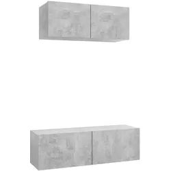 Helloshop26 - 2-teiliges Möbelset bestehend aus Kleiderschrank Sideboard TV-Schrank und Fernseher für Wohnzimmer Schlafzimmer 02_0024378