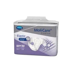 MoliCare® Premium Elastic Inkontinenzslip, 8 Tropfen, Slip zur Anwendung bei schwerer Inkontinenz, 1 Beutel = 24 Stück, Größe L, Bauchumfang 115-145 cm