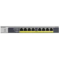 NETGEAR Switch GS108LP Unmanaged Gigabit Ethernet (10/100/1000) Power over Ethernet (PoE) 1U Schwarz, Grau