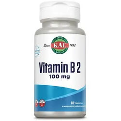 VITAMIN B2 RIBOFLAVIN 100 mg KAL Tabletten 60 St