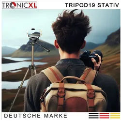 TronicXL Tripod Smartphone Stativ Kamerastativ für Samsung Galaxy S23 S22 S21 Kamerastativ (Höhenverstellbar von 35 - 105 cm)