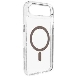 Lite Mag TPU+PC Case Compatible with MagSafe for iPhone 17 Air - Transparent with Brown Ring