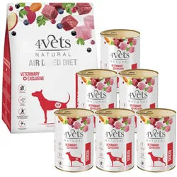 4Vets Natural Set Renal Trockenfutter 1kg + Nassfutter 6x400 g