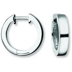 ONE ELEMENT Paar Creolen Ohrringe Creolen aus 925 Silber Ø 17,4 x 3,4 mm, Formschön & ausgewogen – dezente Anmutung mit Stil silberfarben
