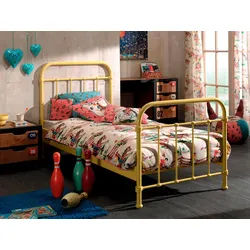 Vipack Kinder-/Juniorbett , Gelb , Metall , 90x200 cm , Babymöbel & Kindermöbel, Kinderzimmer & Jugendzimmer, Kinderbetten, Kinderbetten & Jugendbetten