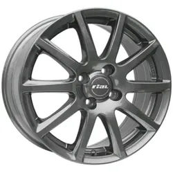 Rial Milano Titanium 7x17 ET 18 4/108 Alufelge Grau