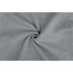 Stofferia Stoff Gardinenstoff Leinen Crash Halbtransparent Filume Grau, Meterware grau