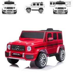 Chipolino Elektro-Kinderauto Elektroauto SUV Mercedes AMG, Belastbarkeit 30 kg, G63 Radio Vierradfederung MP3 rot