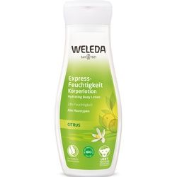 Weleda Express-Feuchtigkeit Körperlotion Citrus - zieht schnell ein, für alle Hauttypen