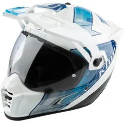 Klim Krios Pro Spectrum Carbon ECE/DOT Enduro Helm, weiss-blau, Größe XL für Männer
