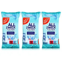 Gut & Günstig Gut & Günstig Allzwecktücher mit Frischeduft 80 Tücher (3er Pack) Reinigungstücher
