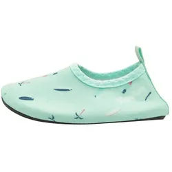 Playshoes Barfuß-Schuh Surfbrett Palmen Badeschuh grün 26-27 EU
