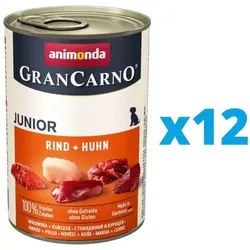 ANIMONDA GranCarno Junior Rind + Huhn 12 x 800 g