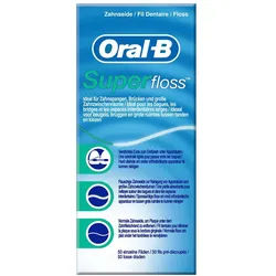 Oral-B® Zahnseide Superfloss 50 Fäden 1 St 1 St Zahnseide
