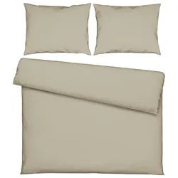 Bettwäsche Stone Washed Uni XXL ca. 200x220cm