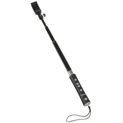 Ultron selfie BT energy Selfiestick (2in1, Selfie-Stick und 2600 mAh Powerbank in einem, Bluetooth Steuerung, 1/4 Zoll Gewinde, Universalhalterung für Smartphones, Fernbedienung, bis zu 1m ausziehbar, schwarz) schwarz