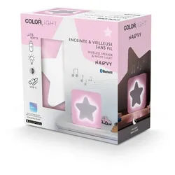 BigBen Bluetooth Lautsprecher COLORLIGHT Narvy Stern LED pink AU385427 Portable-Lautsprecher