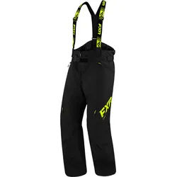 FXR Clutch FX 2023 Snowmobil Latzhose, schwarz-gelb, Größe S für Männer