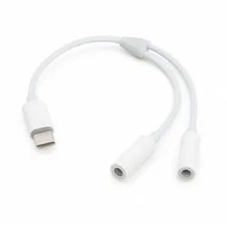 Bolwins P05 USB-C auf 2x 3,5mm Klinke Audio Adapter Kopfhörer Aux Splitter USB-Kabel, USB-C Stecker, 2× 3,5 mm Klinkenbuchse (13.5 cm), Dual-Audioausgabe, nur Audio (kein Mikrofon) weiß