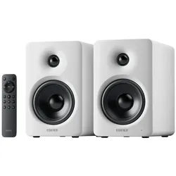 Edifier® M90 PC-Lautsprecher 2.0 (LDAC, Bluetooth 6.0, 100 W, Bluetooth, Hi-Res Audio, LDAC, HDMI eARC, USB-C, AUX-IN) weiß