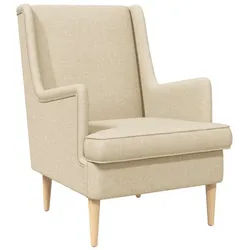 vidaXL Sessel Sessel Creme Stoff (1-St)