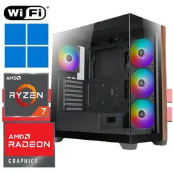 X-HARDWARE X-Entry Gaming Computer 5700G, 16GB RAM, 512GB SSD + bis zu 4TB HDD Gaming-PC (AMD Ryzen 7 5700G, Radeon Graphics (iGPU), 16 GB RAM, 0 GB HDD, 512 GB SSD, Luftkühlung, Windows 11) 0 GB