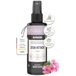 ALPHAZOO Zeckenschutzmittel ZeckAttack Zeckenschutz Spray für Hunde, 100 ml, Effektiver Zeckenschutz mit natürlichem Inhalt
