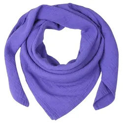 Musselin Welt Halstuch Musselin Halstuch in Lila aus Biobaumwolle, 100%Biobaumwolle lila