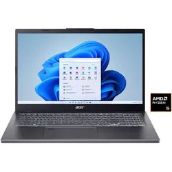Acer A15-61M-R932 Notebook (39,62 cm/15,6 Zoll, AMD Ryzen 5 8640HS, Radeon 760M, 16 GB, 512 GB SSD) grau
