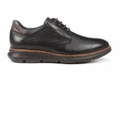 Fluchos für Herren. F1351 William F1351 schwarze Lederschuhe (43), Wohnung, 1 bis 3 cm, Schnürsenkel, Lässig, Havanna, Klassisch