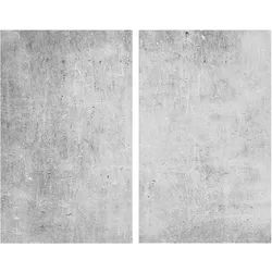 Herdabdeckplatten-Set BETON (BHT 30x.80x52 cm) - grau - BHT 30x.80x52 cm