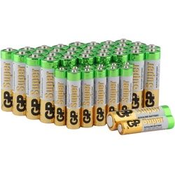 AAA Micro Batterie GP Alkaline Super 1,5V 12 Stück, AA Mignon Batterie GP Alkaline Super 1,5V 32 Stück