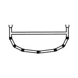 Bergans 6-Cross Rib W/Top Bar 18.5' aluminium (844) No Size