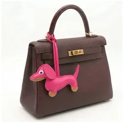 NEXORA Taschenanhänger Dackel Anhänger Taschenanhänger Dackel (Das Set enthält einen Dackelanhänger, 1x Dackelanhänger, 1x Verpackung) hochwertig & tierfreundlich, Anhänger Dackel rosa