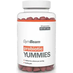GymBeam Probiotic Yummies Geleebonbons mit Probiotika Geschmack Cherry 120 g