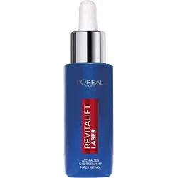 L'ORÉAL PARIS Gesichtsserum REVITALIFT LASER ANTI-FALTEN NACHT SERUM, mildert Falten, mit Retinol, mit Pipette weiß