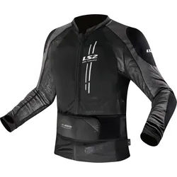 LS2 X-Armor Protektorenjacke, schwarz-grau, Größe XL 2XL für Männer