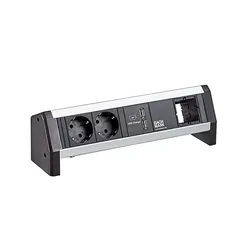 BACHMANN DESK 2xCEE7/3 1xUSB Charger GST18, 1 m