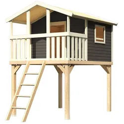 Akubi Kinderspielhaus Kinderspielgerät Benjamin-terragrau
