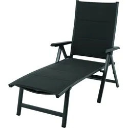 MWH Futosa Gartenliege Aluminium/Textilene klappbar iron grey - Iron Grey