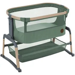 Maxi-Cosi Beistellbett , Grün , Metall , 52.3x74.7x97 cm , Bezug abnehmbar, Bezug waschbar, Netzfenster, höhenverstellbar , Baby & Kindermöbel, Babyzimmer, Babybetten