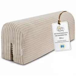 Totsy Baby Bettschutzgitter Bettkantenschutz Kinderbetten - Schutz Bettrahmen beige|braun 80 cm