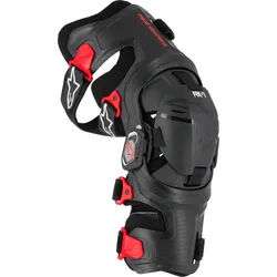 Alpinestars RK-7 Plasma Knieorthesen, schwarz-rot, Größe S für Männer