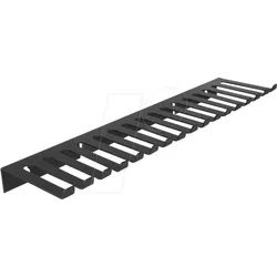 DELOCK 66728 - Kabelrechen, mit 16 Aussparungen, 325 x 90 mm, schwarz