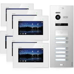 Balter Home Video Türsprechanlage für 6 Familienhaus, 6x Monitore, Balter EVO